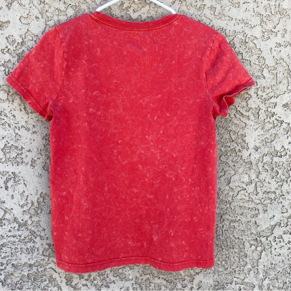 LUCKY BRAND Red Lava Wash AC/DC Tee Shirt - Picture 4 of 8